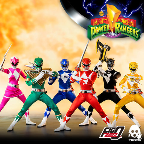 Mighty Morphin Power Rangers – 1/6 Core Rangers + Green Ranger Six-Pack