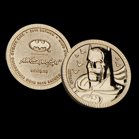 Batman Collectible Coins Set - Gold + Batman Acrylic Stand - Blast Duo Set - Awesomeism