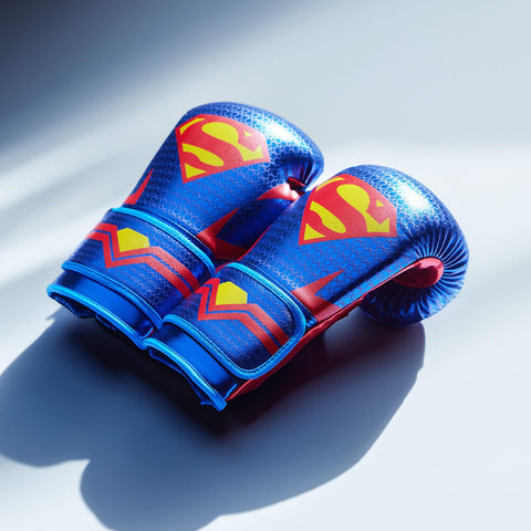 Superman Boxing Gloves Metallic Version - Awesomeism