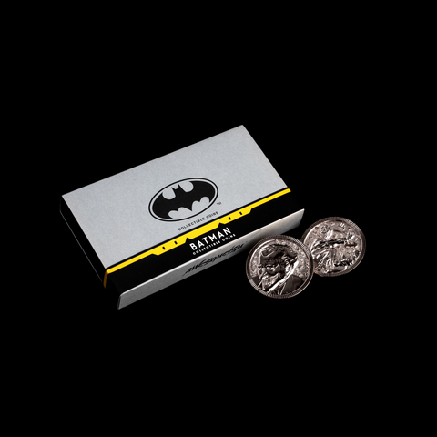 The Joker Collectible Coins Set - Black + Batman Acrylic Stand - Blast Duo Set - Awesomeism